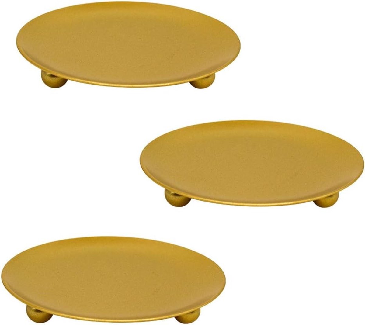 Allecto - Kaarsenhouder - Metaal - Goudkleurig - Geometrisch - Tafeldecoratie - Romantisch - Europees - Geschikt voor Kaarsen - Goudkleurig