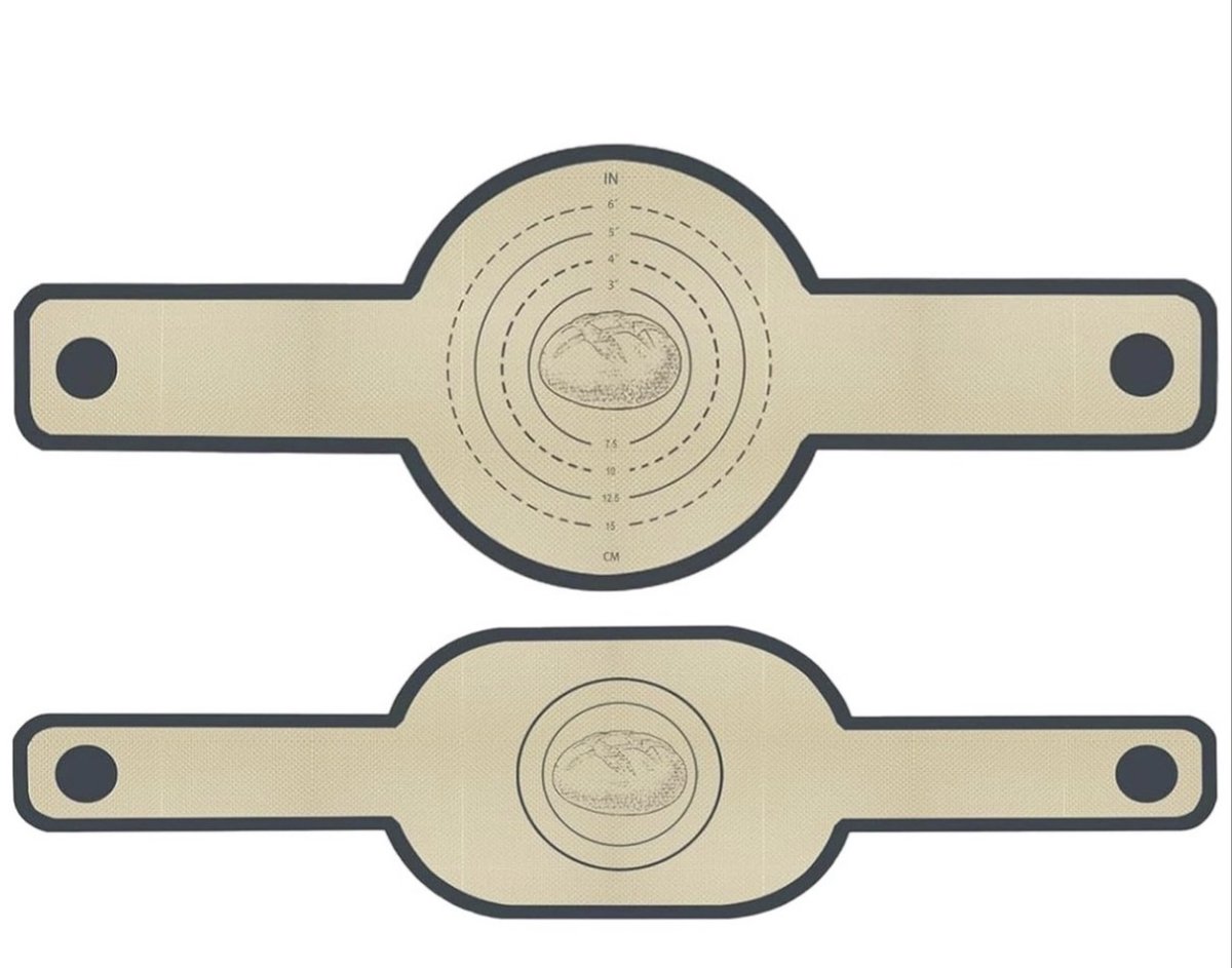 Lange Handvatten Deeg Mat - sling bakmat - 2 stuks - Multifunctionele siliconen bakmat - Herbruikbare Nederlandse Ovenvoering - brood-Sling siliconen bakmat - Broodbakmat - voor gebruik in ovens en magnetrons - Brood Bakken Mat — afbeelding 1