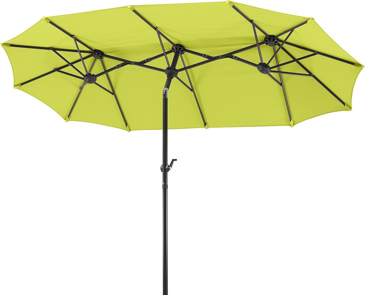 Luxe Salerno Rechthoekige Balkonparasol 300 x 150 cm - UV 50+ Bescherming - Knikbaar & Met Slinger - Inclusief Beschermhoes