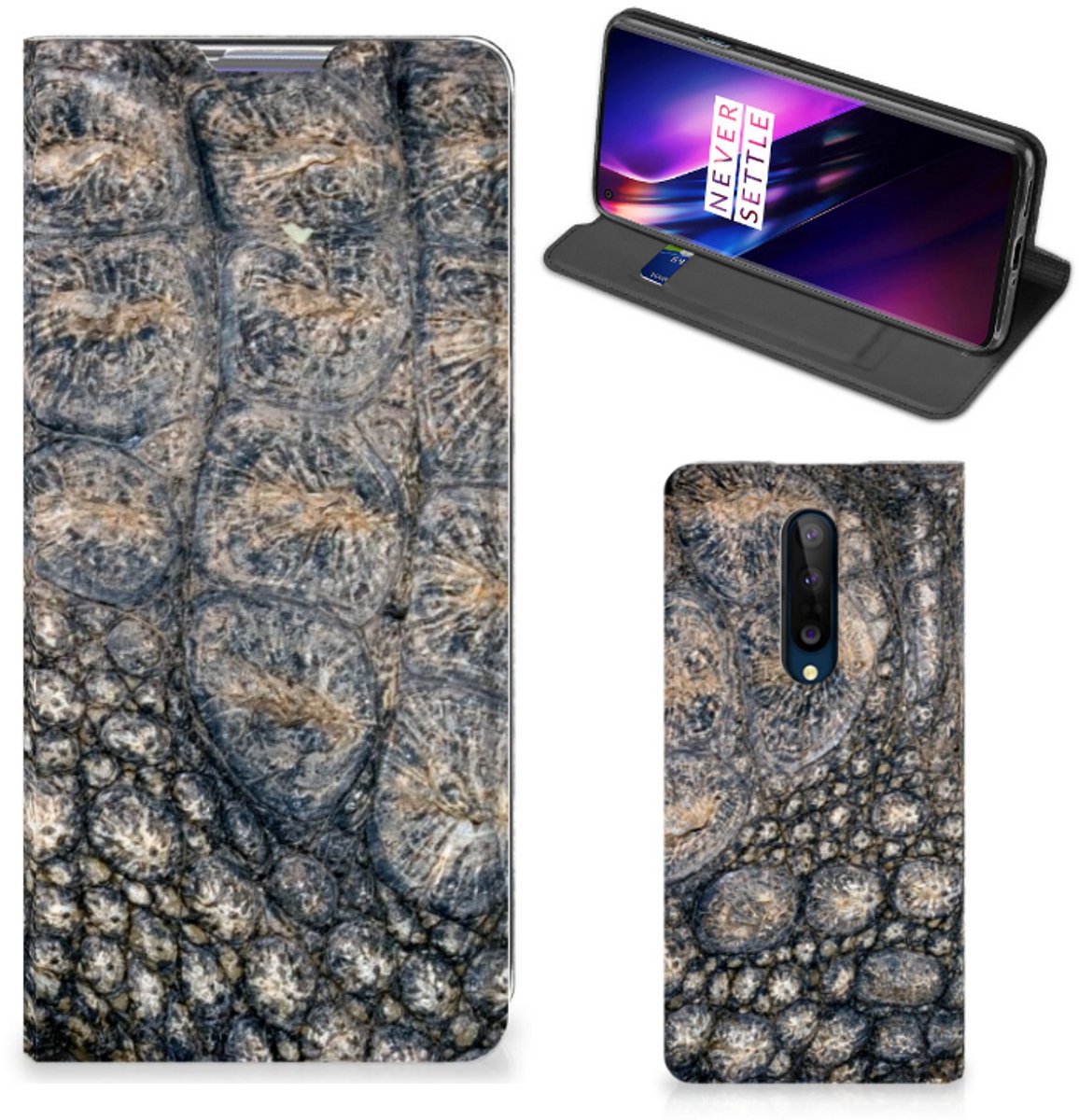 OnePlus 8 Hoesje maken Krokodillenprint