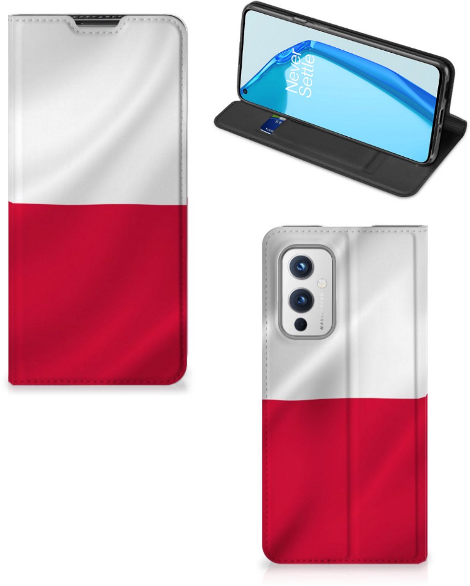 Book Case voor OnePlus 9 Standcase Polen