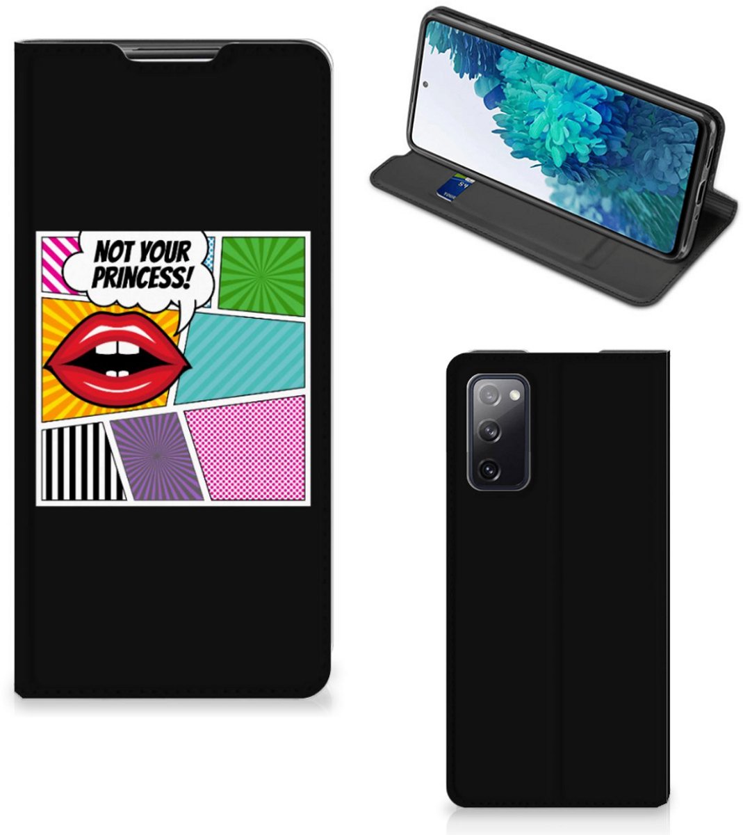 Standcase Hoesje voor Samsung Galaxy S20 FE Hippe Standcase Popart Princess
