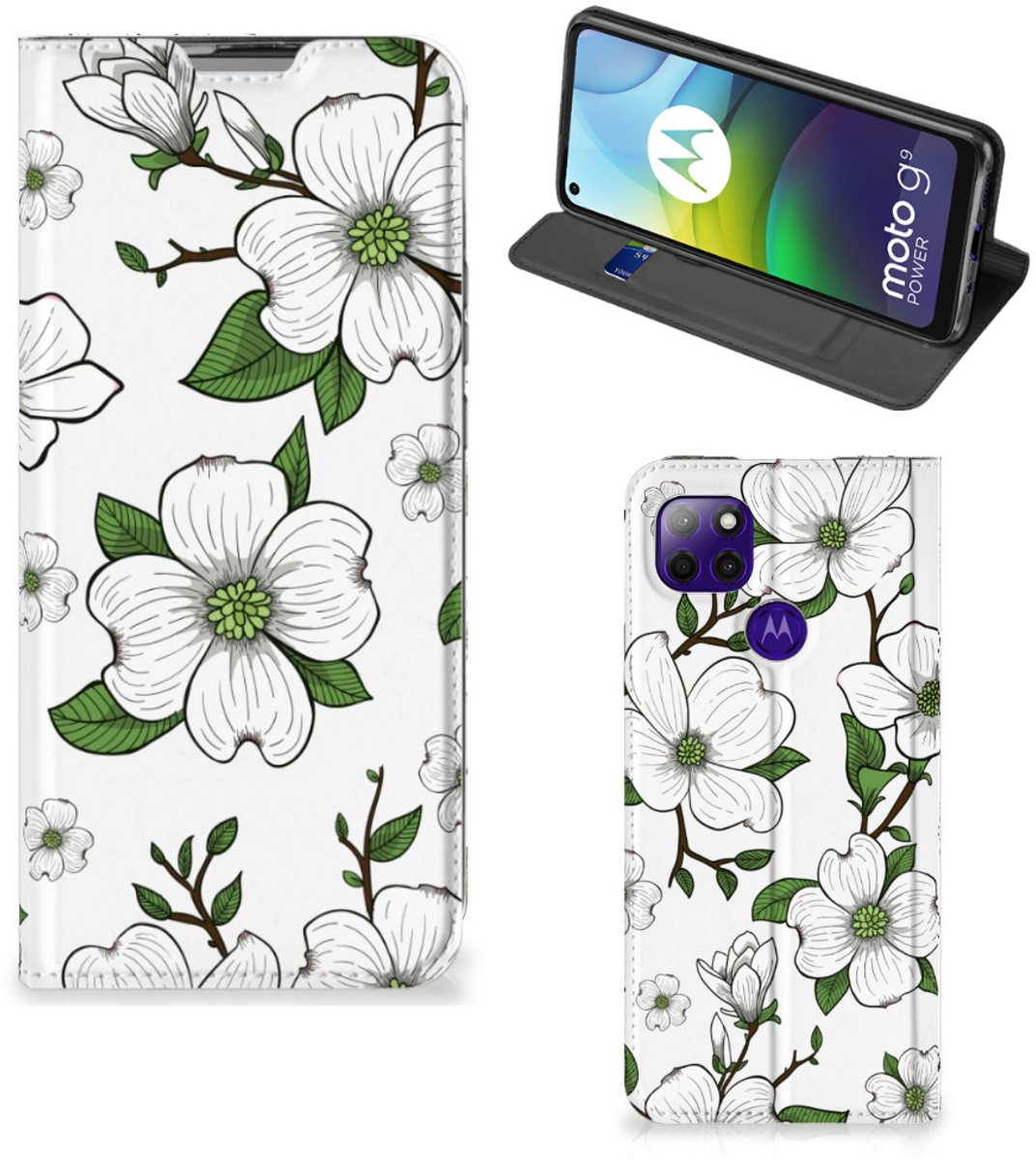 Motorola Moto G9 Power Smart Cover Dogwood Flowers