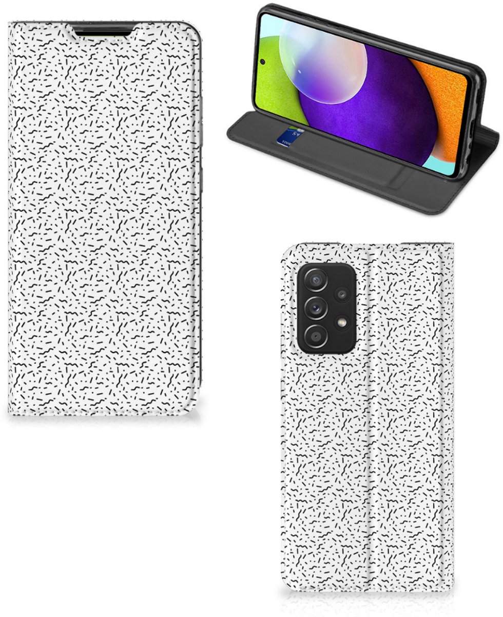 Samsung Galaxy A52 Hoesje met Magneet Stripes Dots