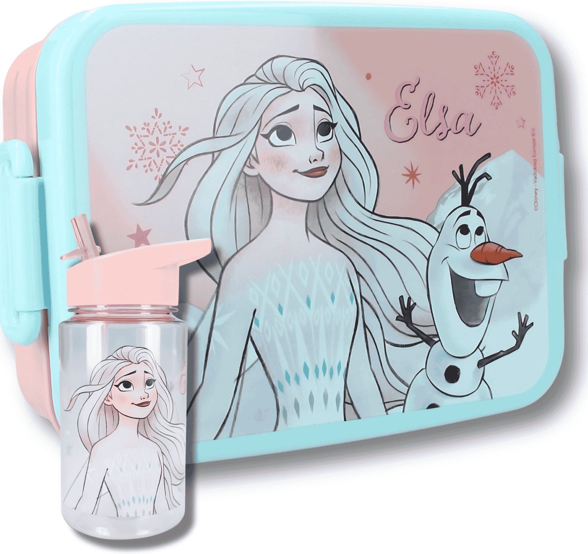 Disney Frozen Lunchset Kind – Lunchbox en Drinkfles – Elsa & Olaf – Schoolset