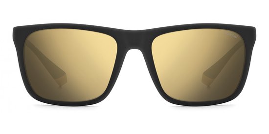 Polaroid PLD 2141/S BLACK YELLOW/GOLD 57/18/140 Unisex Zonnebrillen van Polaroid — afbeelding 4