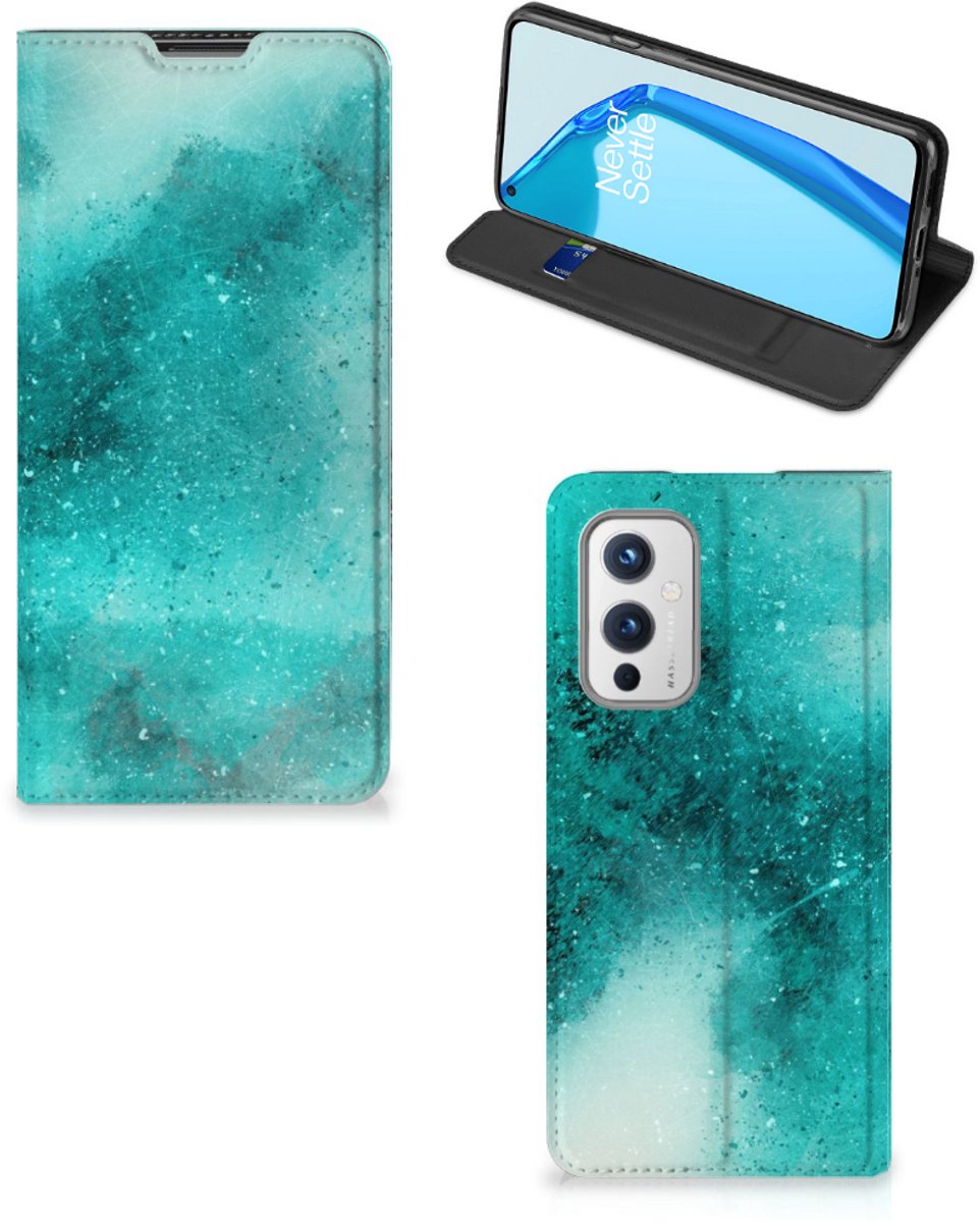 Bookcase OnePlus 9 Painting Blue