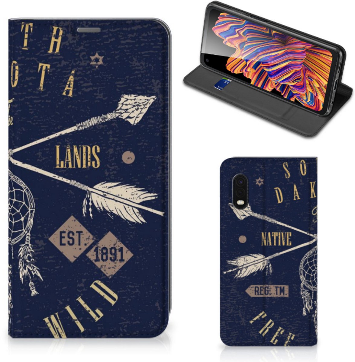 Samsung Xcover Pro Book Cover South Dakota