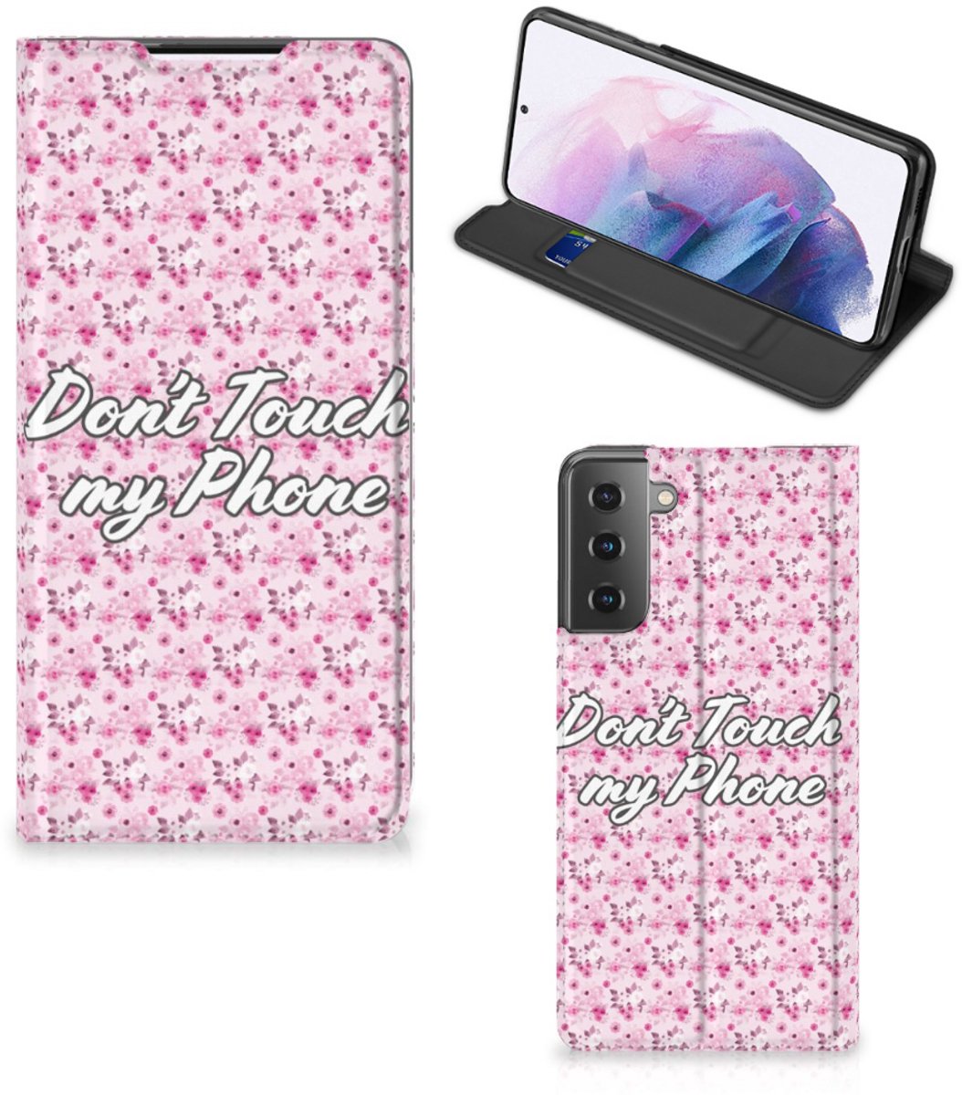 Samsung Galaxy S21 Plus Design Case Flowers Pink DTMP