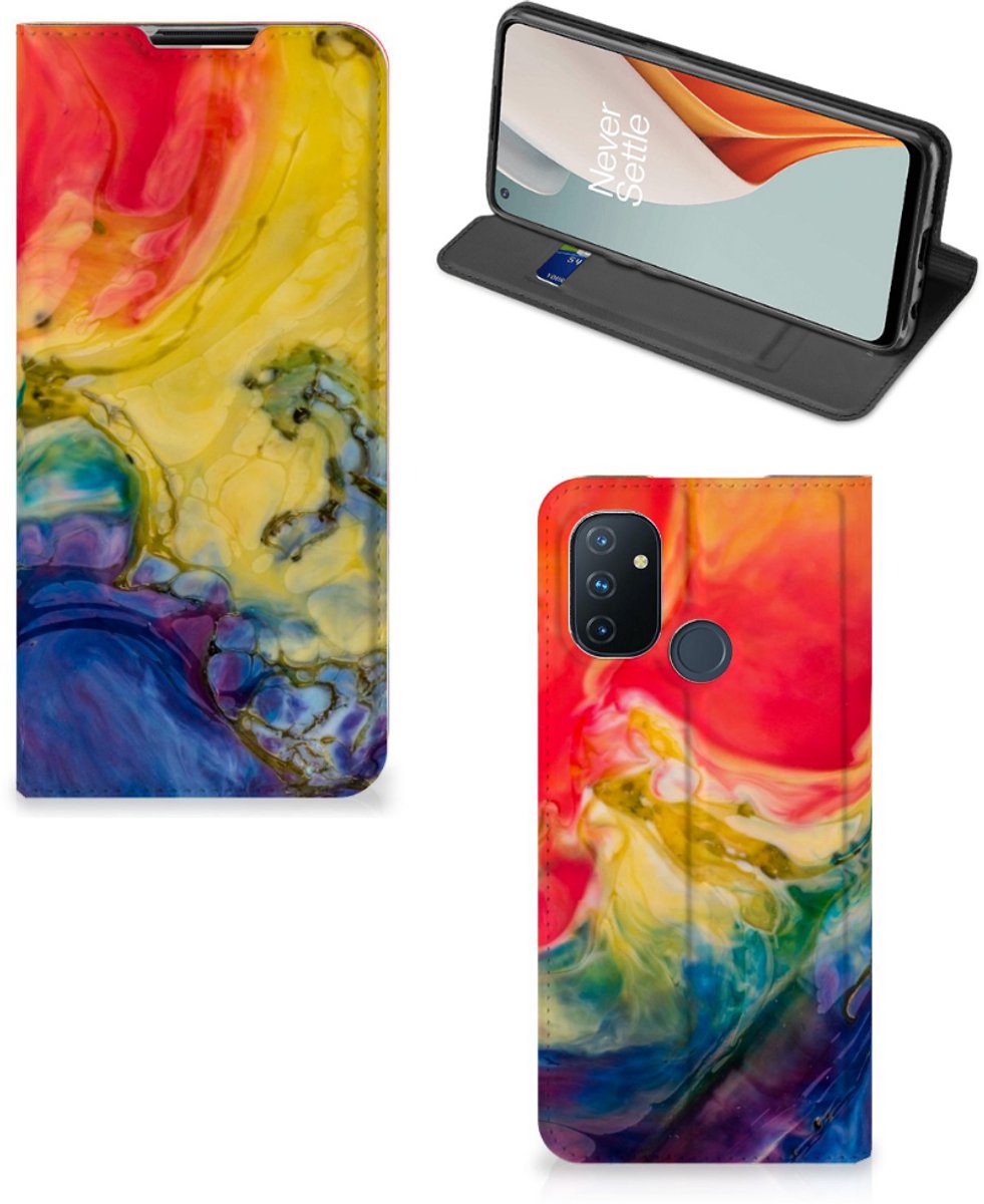 Bookcase OnePlus Nord N100 Watercolor Dark