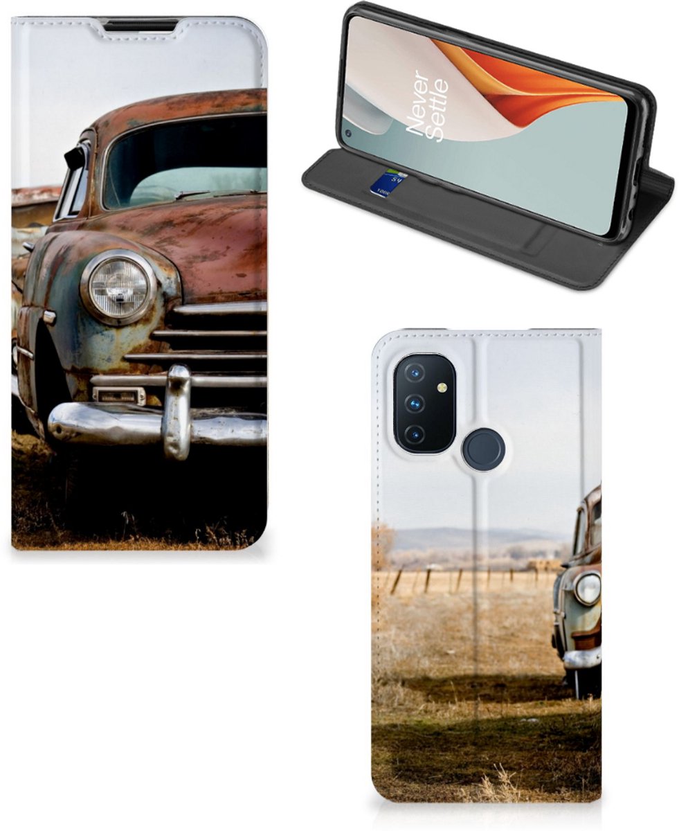 OnePlus Nord N100 Stand Case Vintage Auto