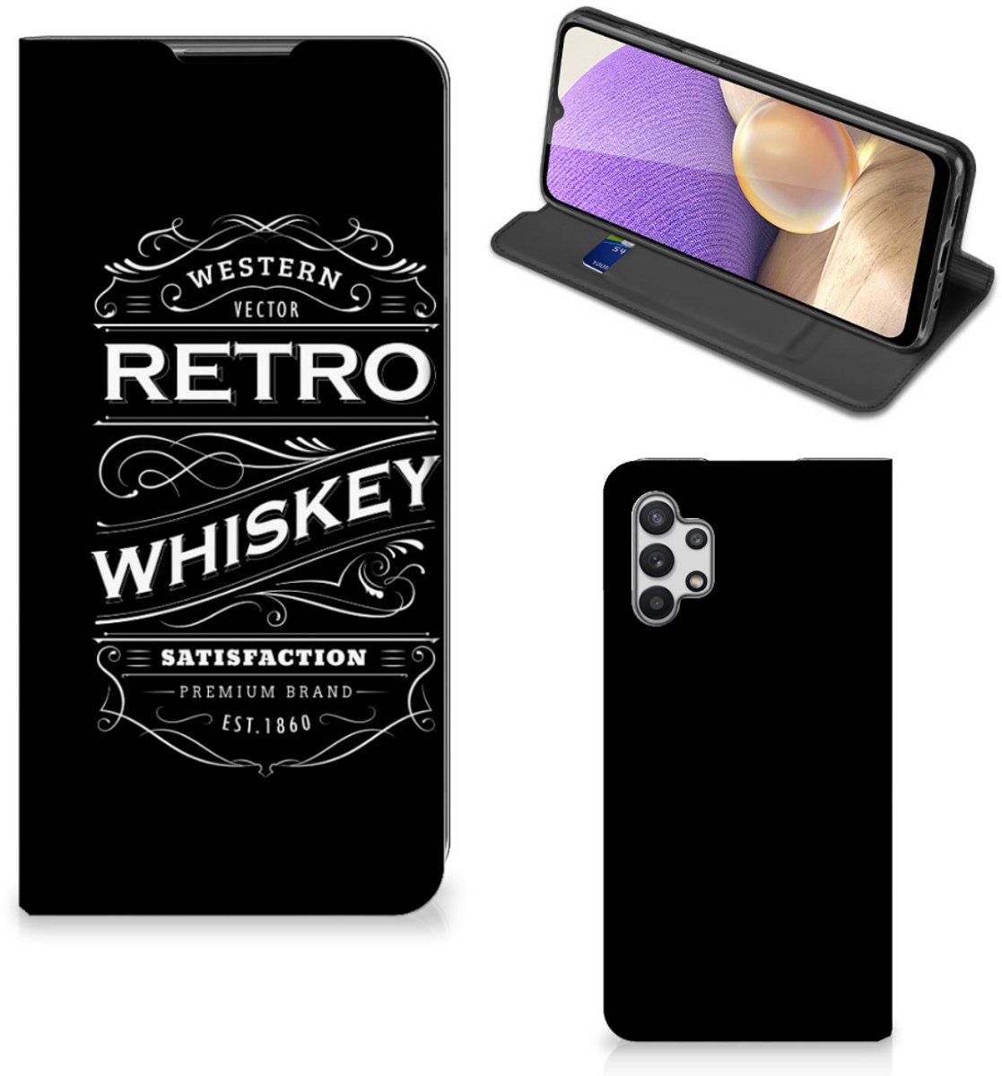 Samsung Galaxy A32 5G Flip Style Cover Whiskey