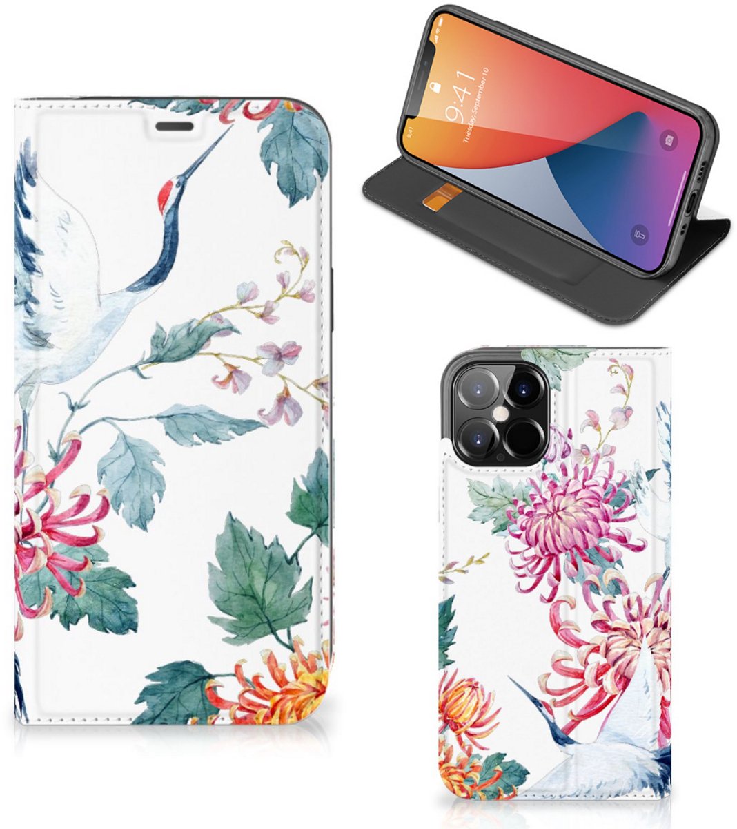 iPhone 12 Pro Max Hoesje maken Bird Flowers