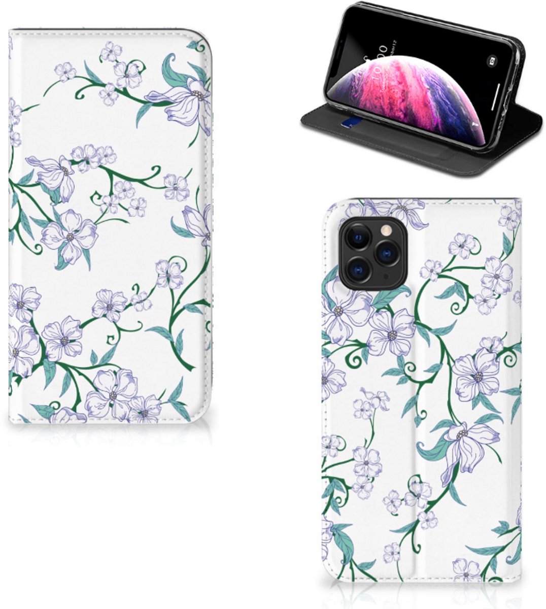 Apple iPhone 11 Pro Max Uniek Smart Cover Blossom White