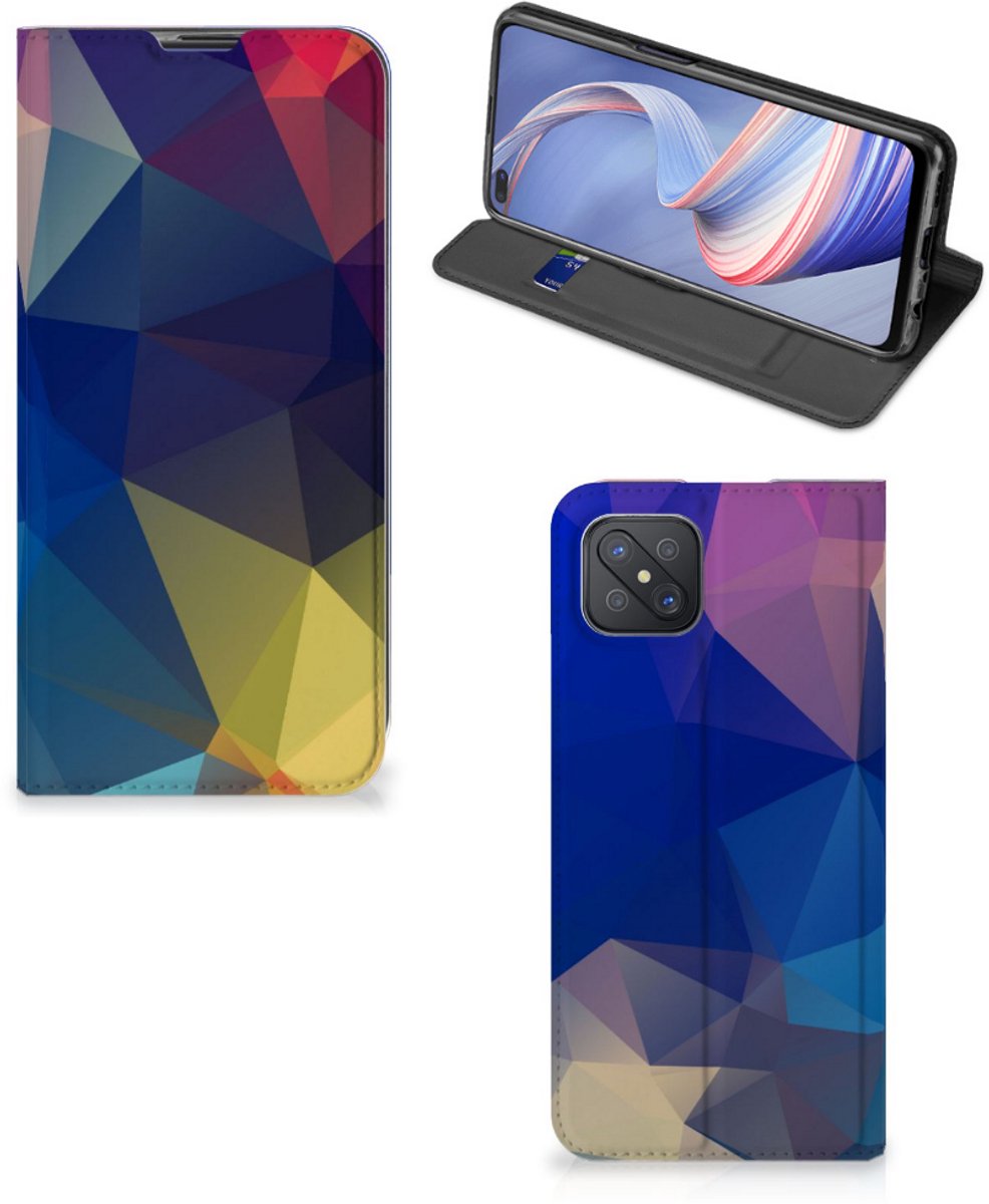 OPPO Reno4 Z 5G Stand Case Polygon Dark