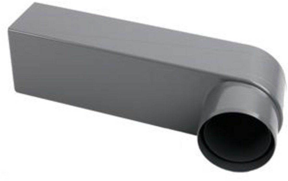 Stadsuitloop 60 x 80mm PVC - Lead & Zinc BV - Kiezelbak - Wateruitlaat - Regenbuis