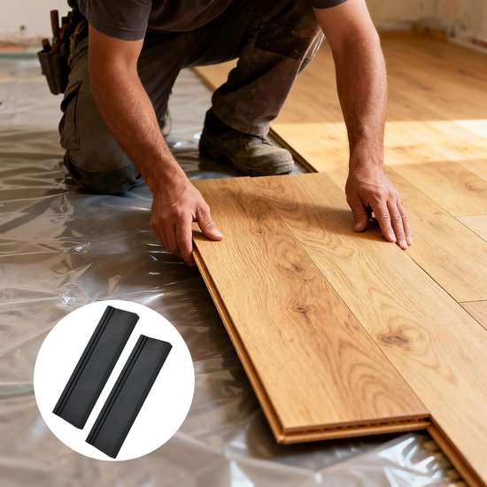 Pack of 3 Impact Wood - Laminate Flooring Tools - Universal Floor Covering Knock Block with 3 Different Edges - Hammer Wood - Laying Tools for Parquet or Cork — afbeelding 4