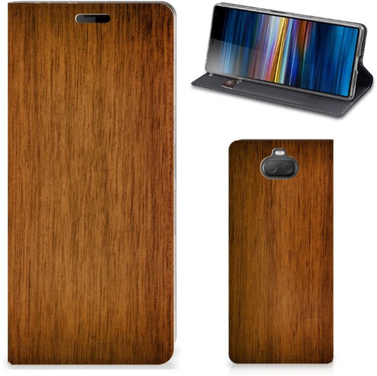 Etui Portefeuille Sony Xperia 10 Book Dark Wood