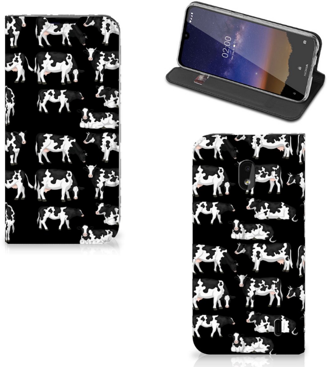 Book Case voor Nokia 2.2 Hoesje maken Koetjes