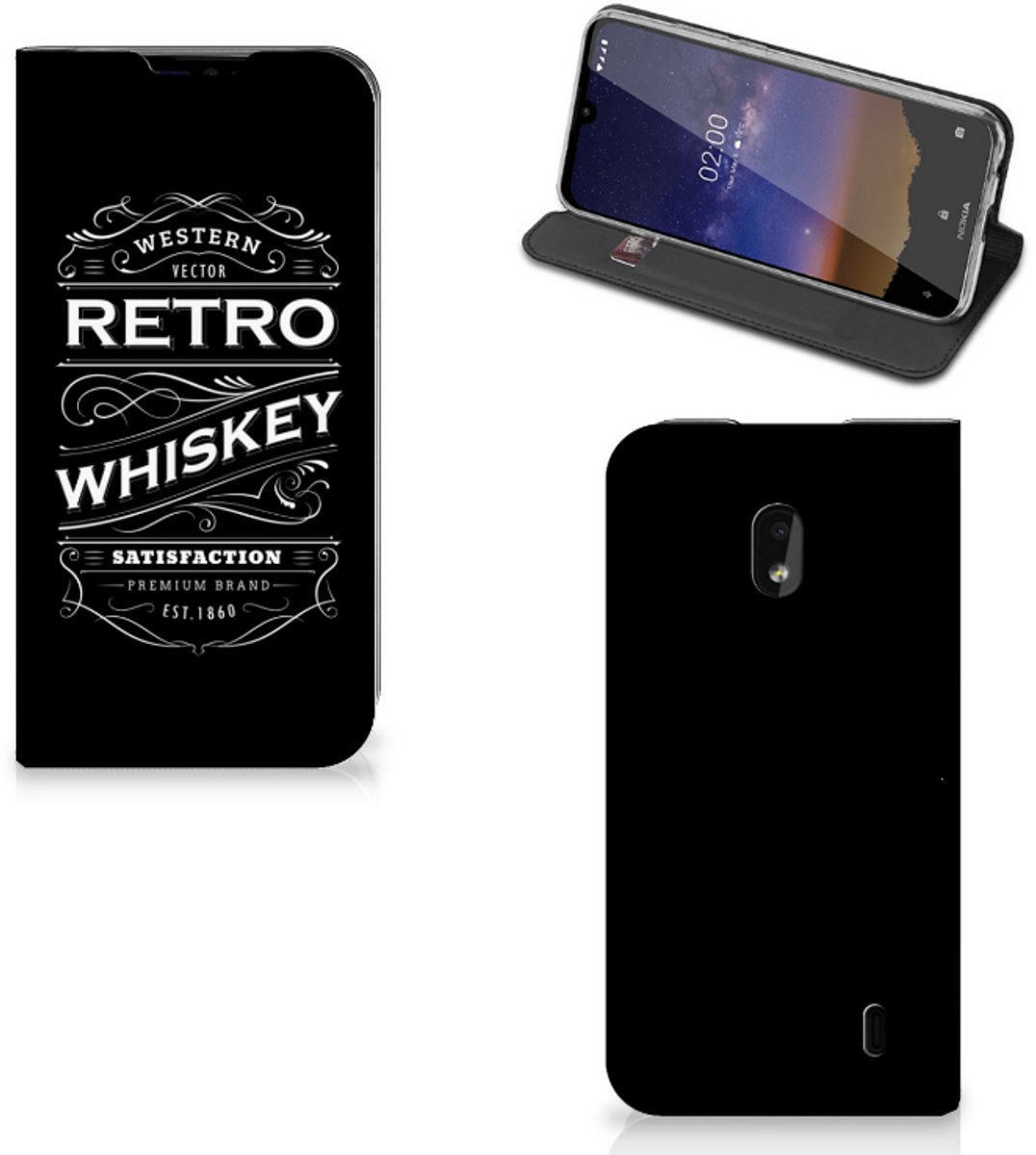 Nokia 2.2 Flip Style Cover Whiskey