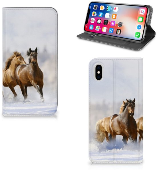 Coque Standcase Uniek iPhone Xs Max Paarden