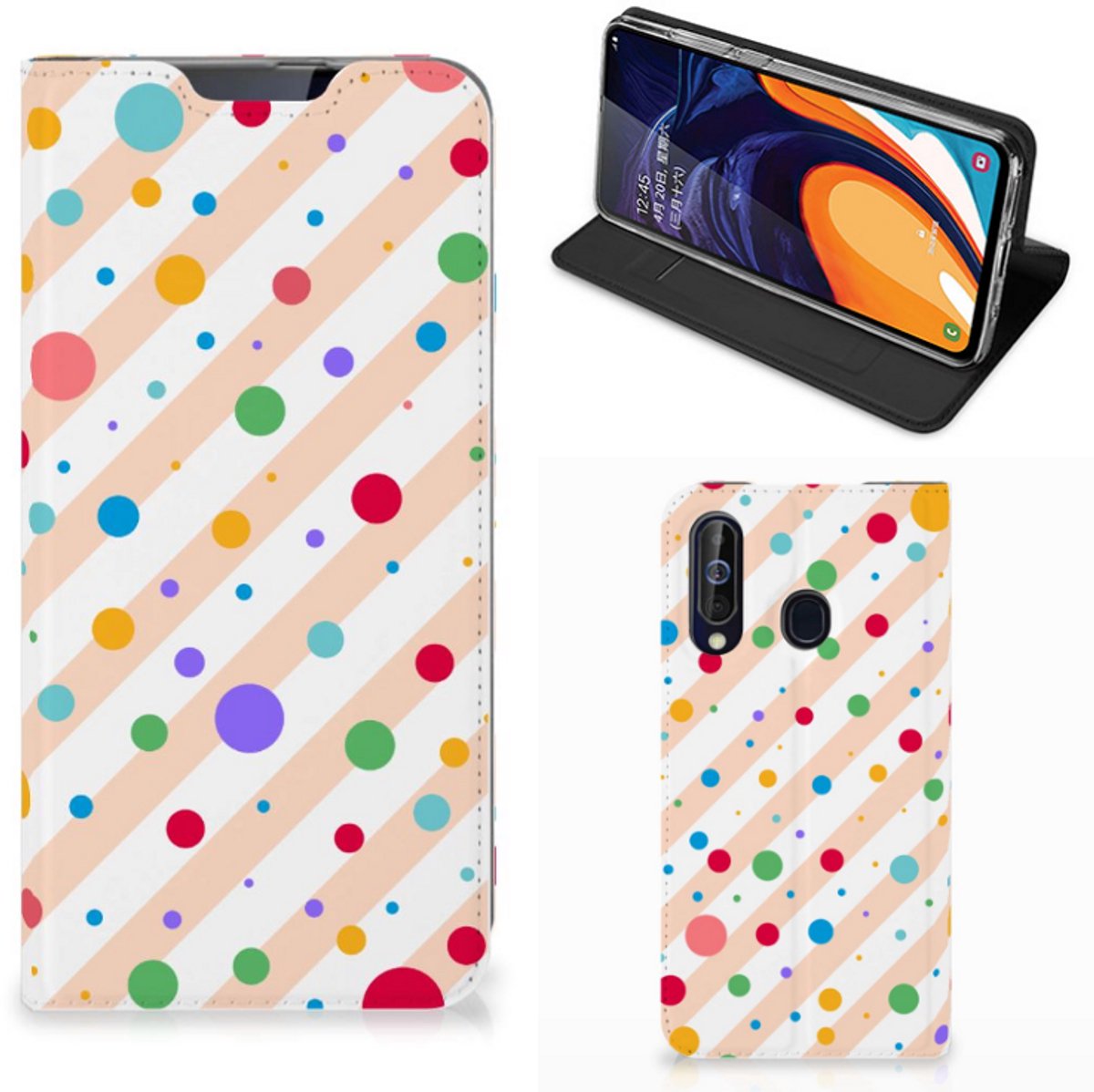 Samsung Galaxy A60 Hoesje met Magneet Dots