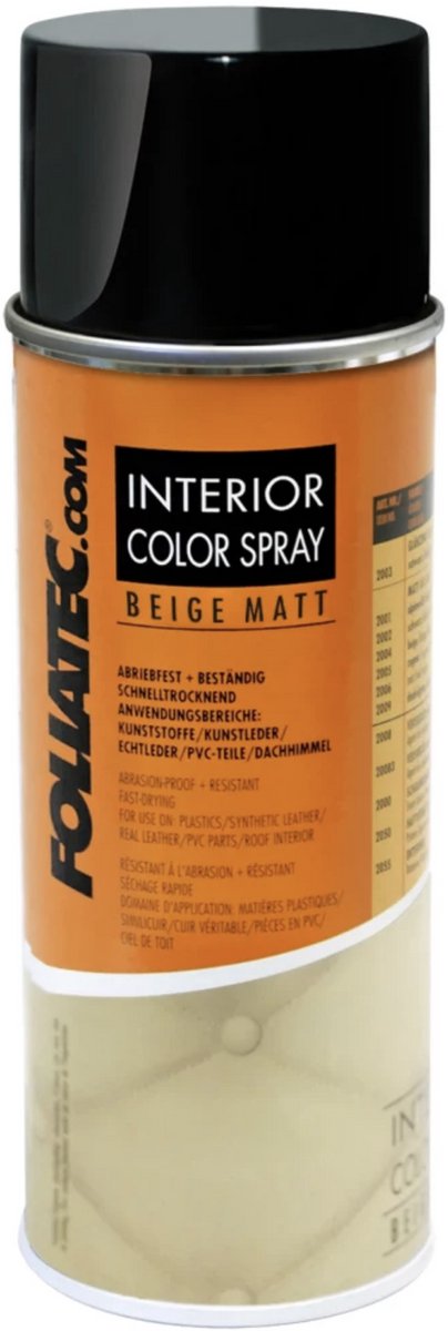 Foliatec Interior Color Spray - beige mat 1x400ml