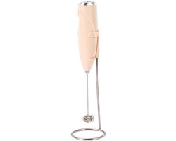 Elektrische Opschuimer - Garde Mixer - Koffie Maken - Batterij Aangedreven - 23.88 cm - Abrikoos