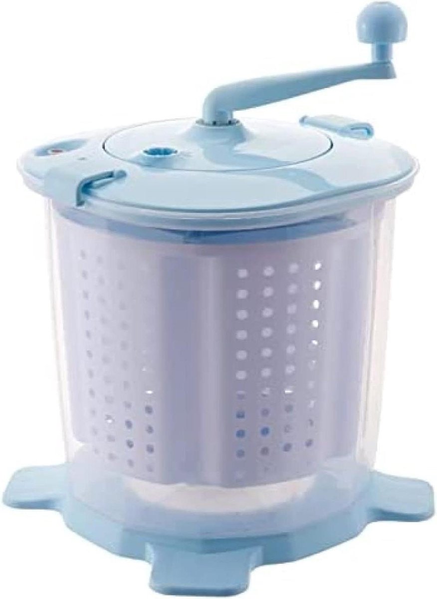 Handmatige Wasmachine Mini Wasmachine Droger Snel Wassen Niet-elektrisch Compact Blauw