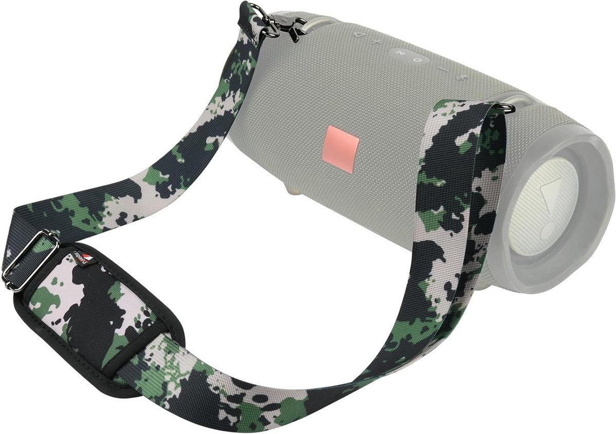 Draagriem Luidspreker - Schouderband - Muziek Meenemen - Verstelbare Lengte - Tot 132 cm - Camouflage