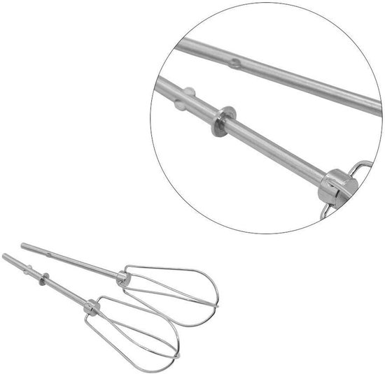 Mixer Kloppers - Reserveonderdelen Accessoires - Bakken en Koken - Roestvrij Staal - Set van 2 - Rood — afbeelding 2