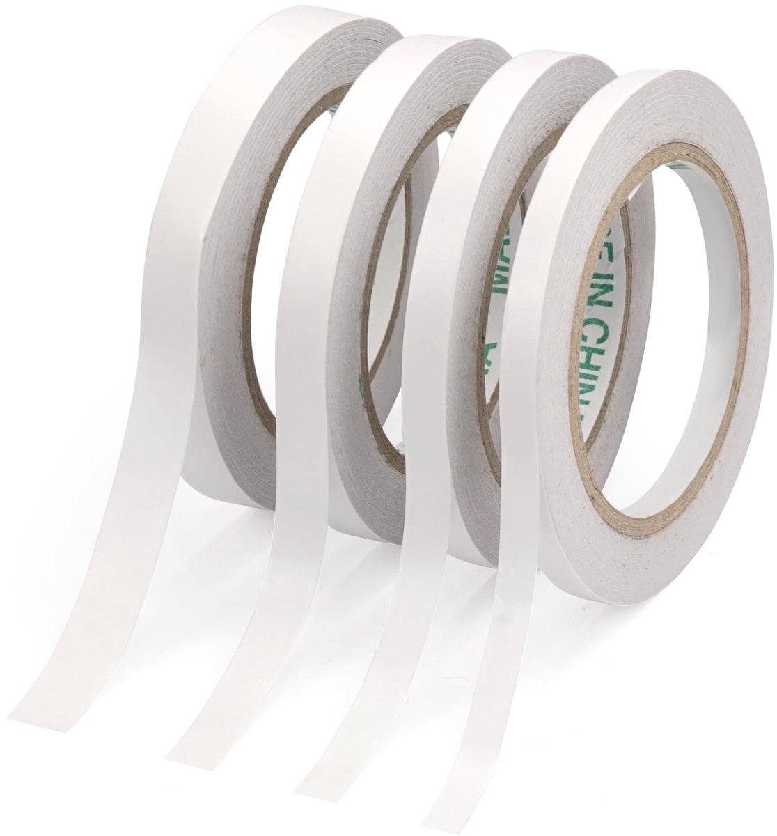 Dailygoods- Dubbelzijdig Plakband Extra Sterk - 6 Rollen - Dun Plakband - Hechting op Papier/Stof/Tegels/Glas - Weerbestendig - Temperatuurbestendig - Tape