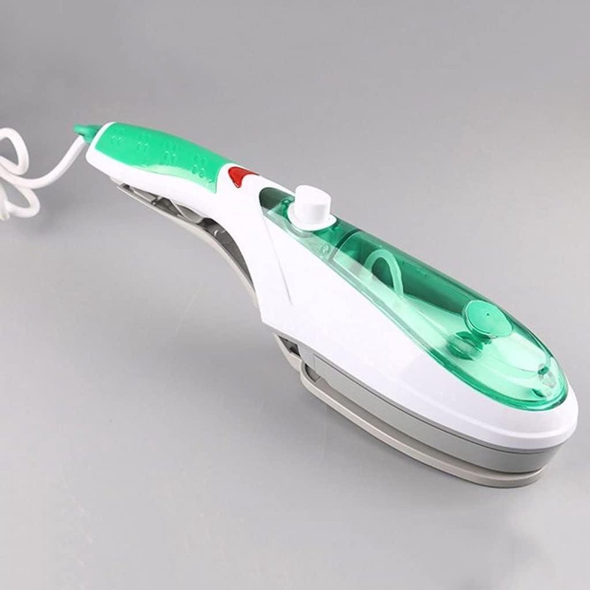 Stoomstrijkijzer Kleding - Handstomer Kledingreiniger - Kreukels Verwijderen - Krachtige Stoom Penetratie - 33x9.5x7 cm - Groen