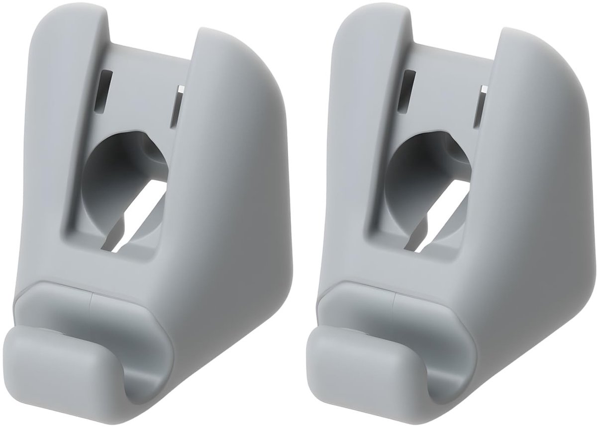 Dailygoods- Zonneklep Clip - 2 Stuks - Kunststof - Compatibel met Pontiac G6/Chevrolet Malibu - Grijze Afwerking - Beveiligt Zonneklep