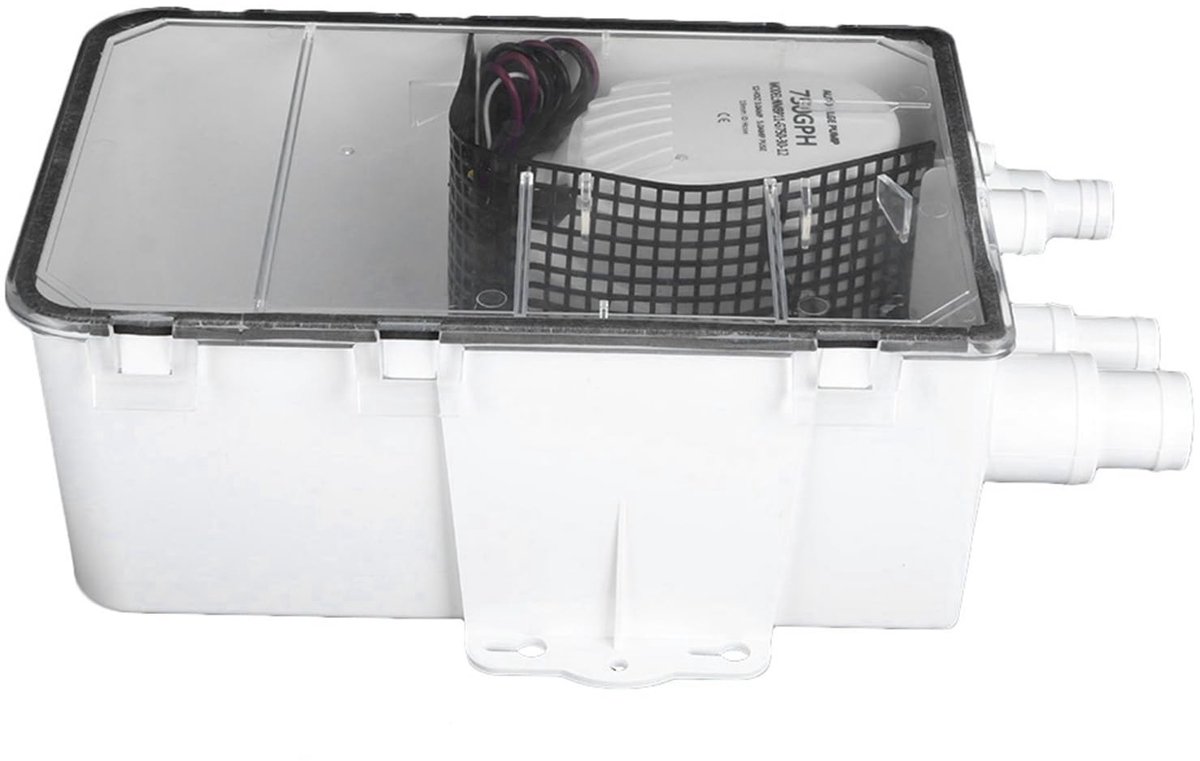 Dailygoods- Carterpomp 12V 750GPH - Douchepomp - Marine Afvoerbox - Multi-port Systeem - Handmatig - Hoge kwaliteit