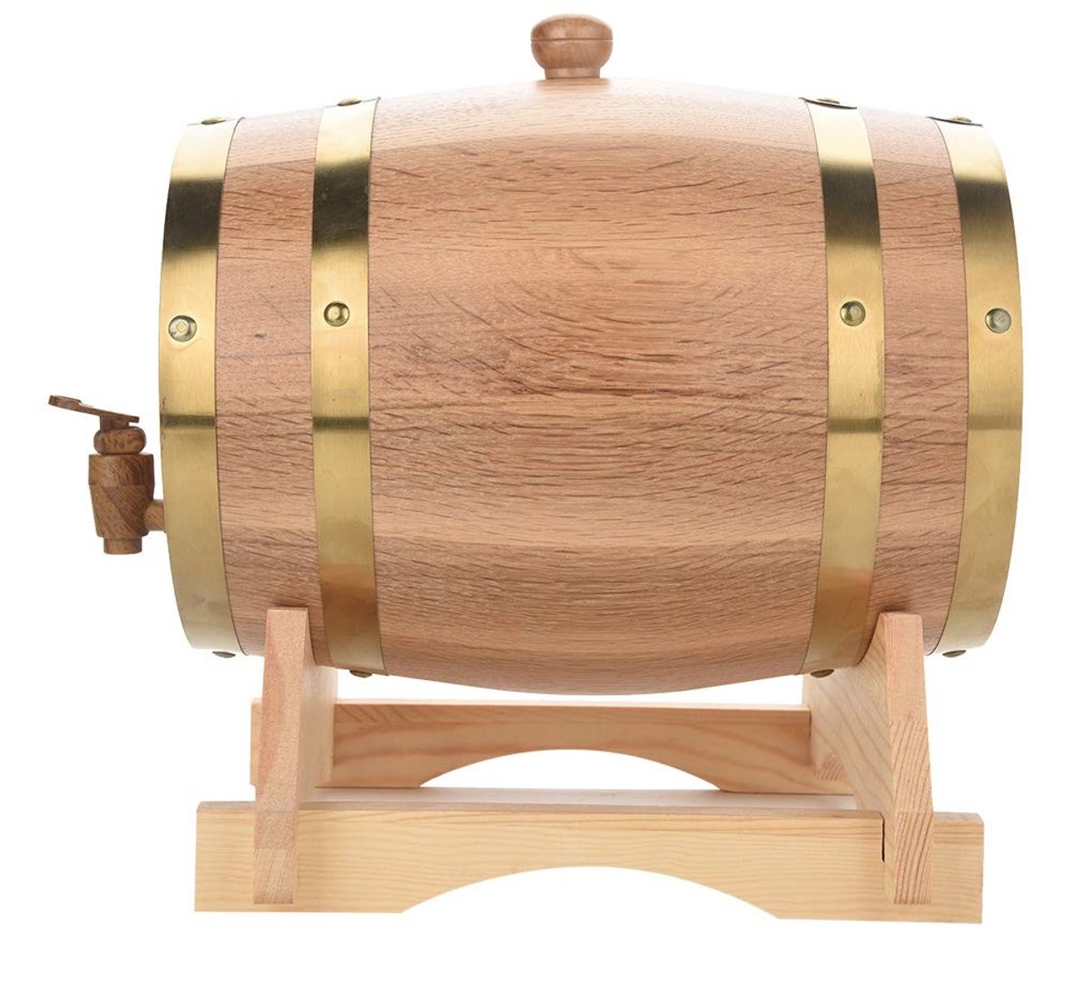 Eikenhouten Wijndispenser 5L - Vintage Stijl - Wijnopslag - Thuis en Restaurant