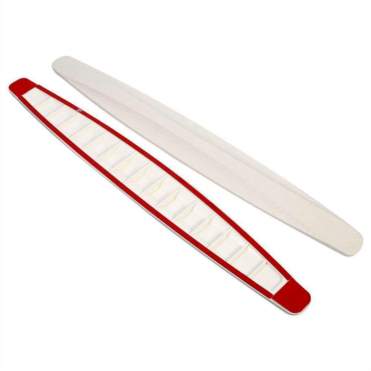Dailygoods- Stoßstangenschutz 2-Delig - Bescherming - Auto Accessoire - Schokbestendig - Duurzaam - Wit