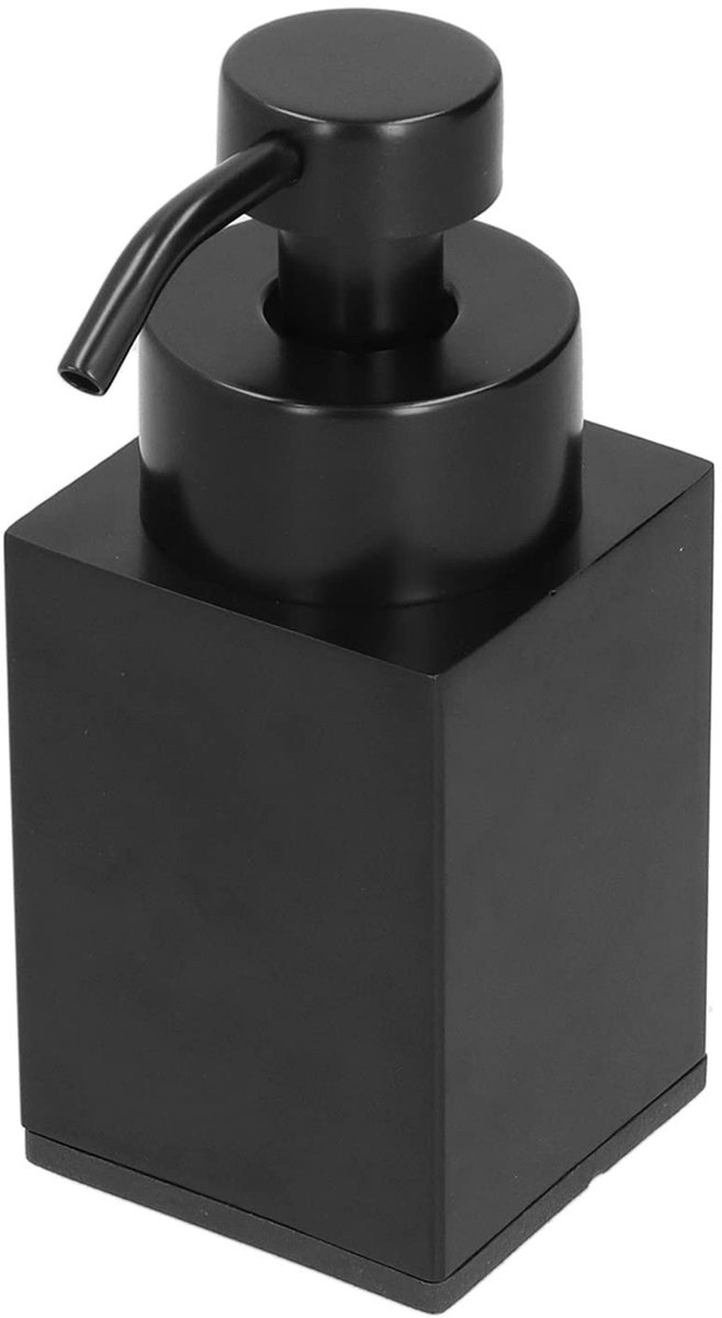 Dailygoods- Schuimdispenser Roestvrij Staal 304 - Zeepdispenser Zwart - Antislip - Duurzaam - Voor Badkamer/Keuken - Inclusief 1 Dispenser