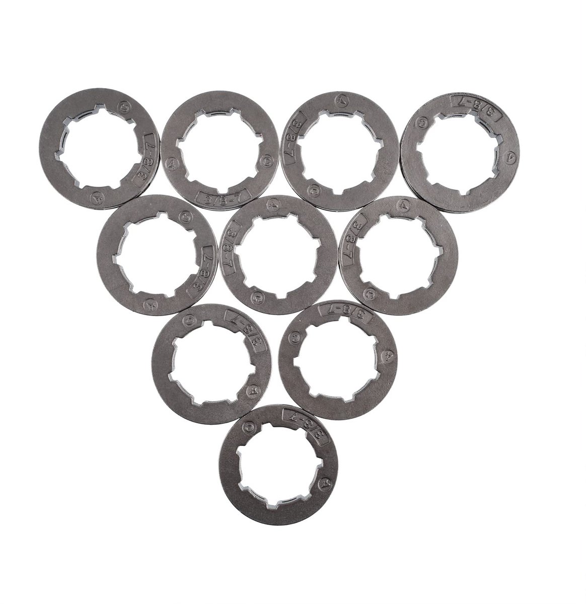 Dailygoods- Kettingwiel 10 Stuks - 3/8 7T 22mm - Voor Husqvarna 61/66/77/160/162/163 - Geschikt voor 266/268/272/280/285/288 - Voor diverse kettingzaagmodellen - Hoogwaardige kwaliteit - Zaagblad