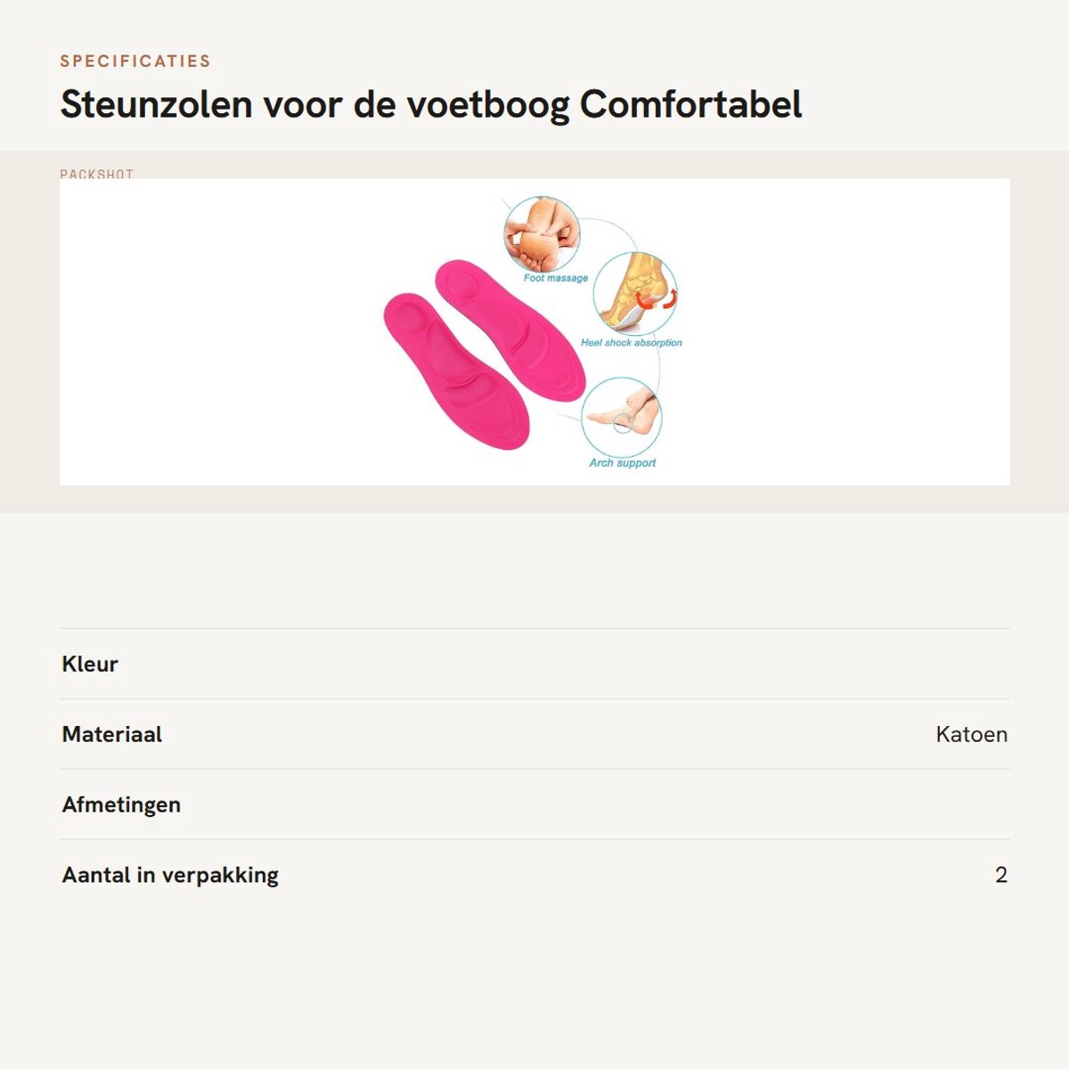 Dailygoods- Steunzolen Voetboog Ondersteuning - 4D-sponsinlegzolen - Comfortabel - Duurzaam - Snijdbaar - Zacht voor Wandelen/Rennen - Inlegzolen