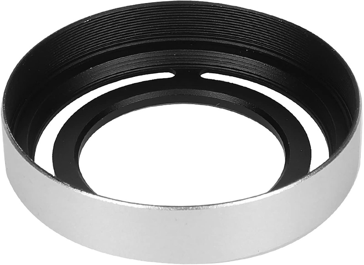 Dailygoods- Zonnekap Compact - Zonnekap 52 mm - Zonnekap voor Fuji - Lenshouder - Hol Metaal - Afneembaar - Lenshood