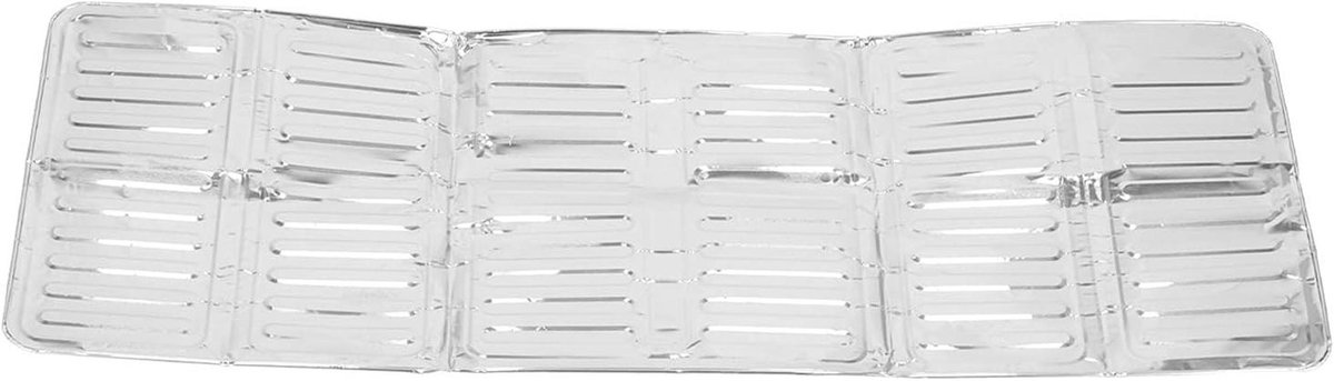 Spatbeschermer Gasfornuis Olie Barrière Koken Drievoudige Bescherming 33 x 28 x 1 cm Zilver