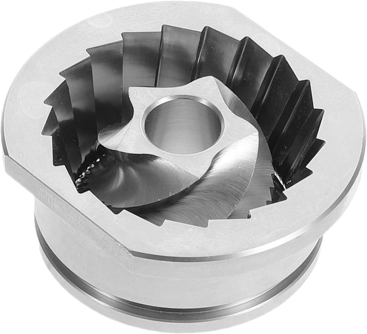 Maalschijf Vervanging - Koffiemolen Onderdeel - Espresso Bereiding - Roestvrijstaal Conisch Ontwerp - 41x48x20 millimeter - Zilver