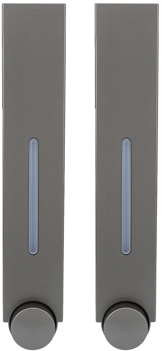 Dailygoods- Zeepdispenser Wandmontage - Wandgemonteerde Dispenser - Vloeibare Zeep - Kunststof - Douche/Keuken - Inclusief Plakmateriaal