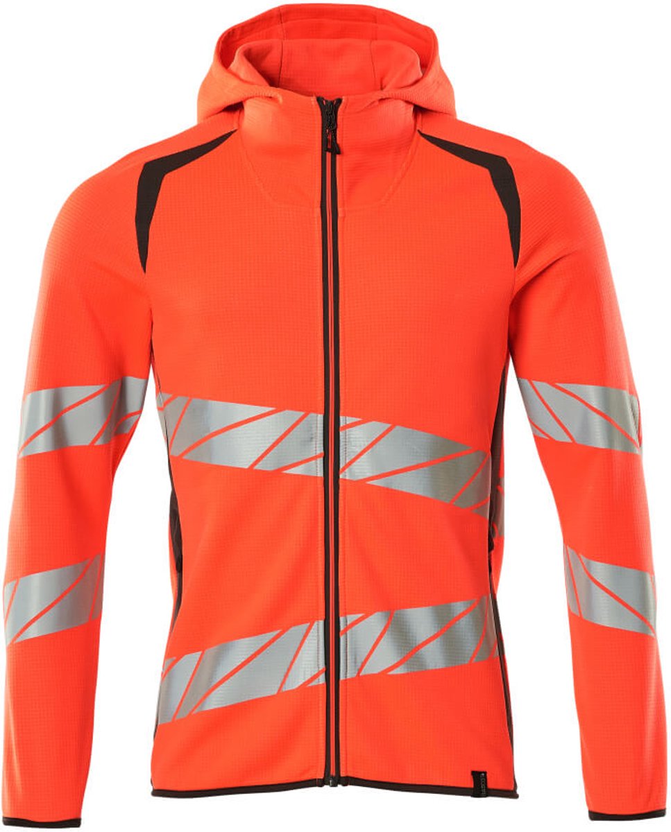 Mascot Accelerate Safe Capuchontrui met rits 19284-781 - hi-vis rood/donkerantraciet - M