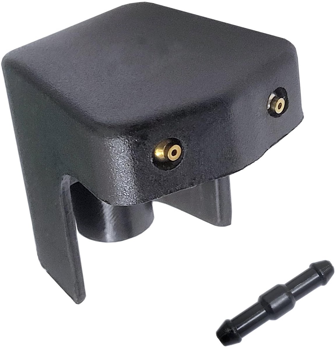 Dailygoods- Ruitensproeier Nozzle - Hoge Kwaliteit Plastic - Compatibel met Land Rover Defender 90/110/130 - Inclusief Slangconnector - Eenvoudig te Installeren - Betrouwbaar en Duurzaam