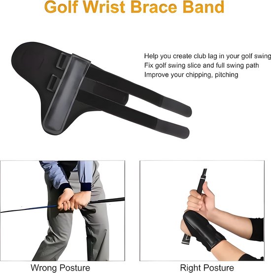Golf Swing Trainer - Tempo Plane Grip - Golf Techniek Verbeteren - Directe Feedback - One Size - Zwart van GOLF — afbeelding 2