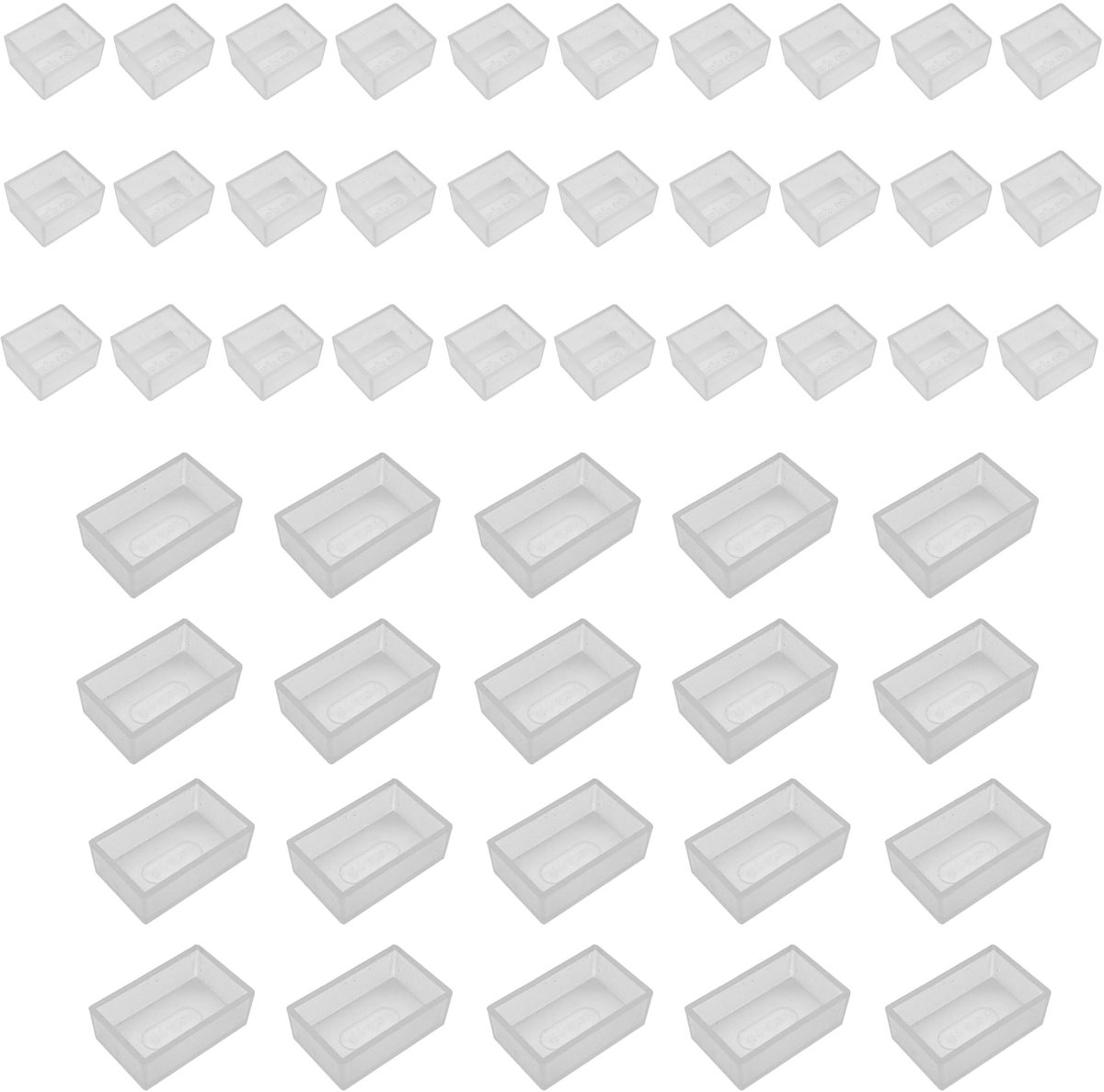 Dailygoods- Aquarelpannen 50 Stuks - Lege Waterverf - Palet - Kunststof - Lichtgewicht - Draagbaar - Geschikt voor Aquarel/Gouache/Acryl