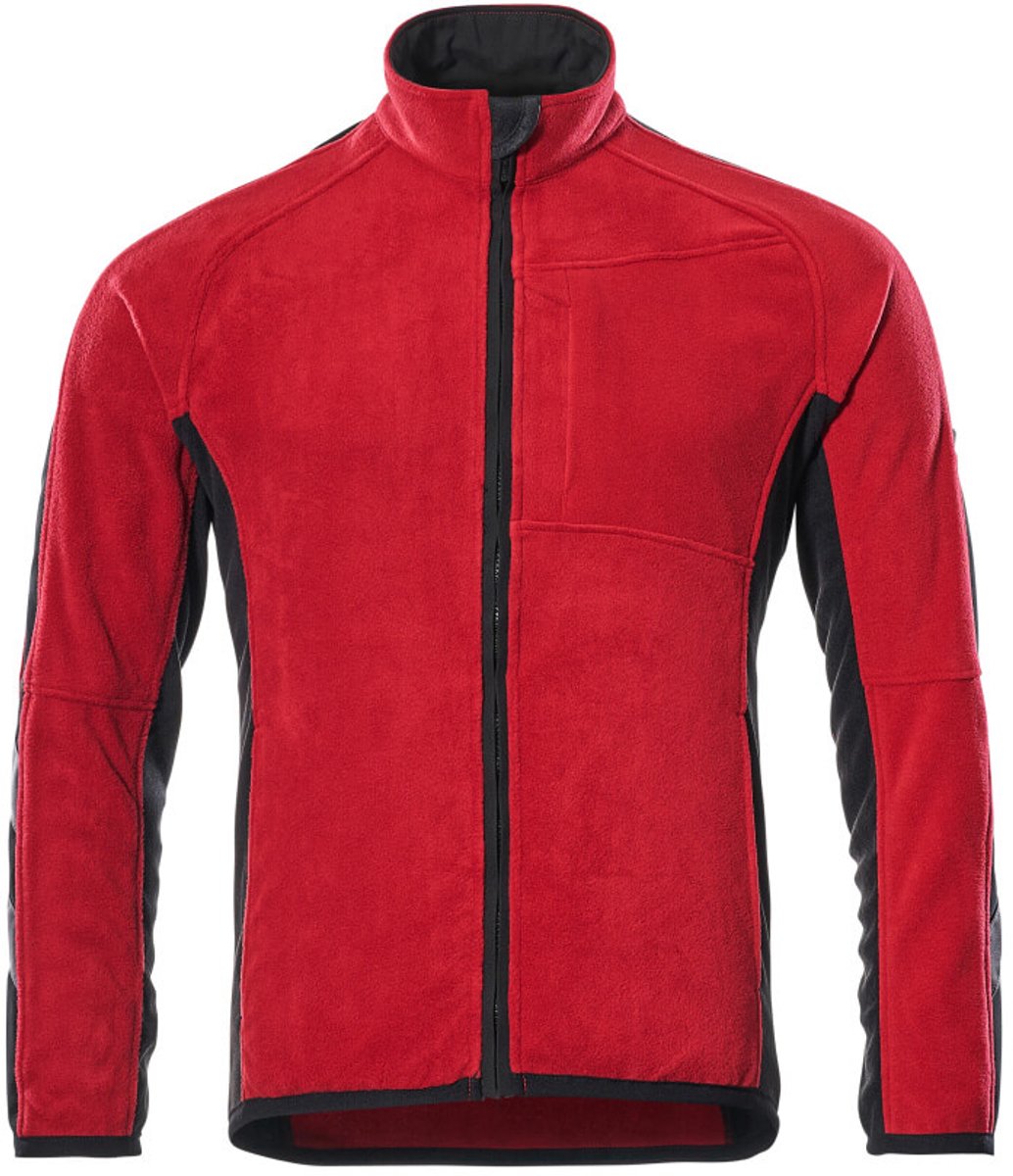 Mascot Unique Fleece jas 16003-302 - Rood/Zwart - 4XL