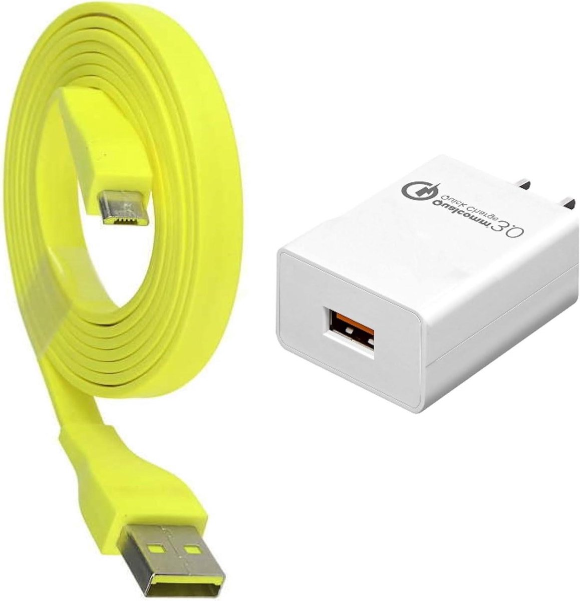 Oplaadkabel Set - Snellaad Kabel - Luidsprekers Opladen - QC3.0 Snellader - 30 Watt - Wit